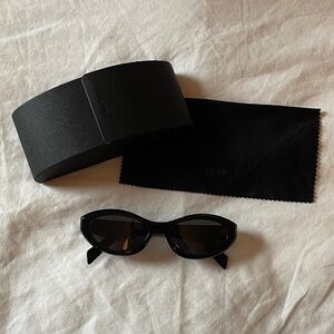 Prada Black Cat-Eye Sunglasses